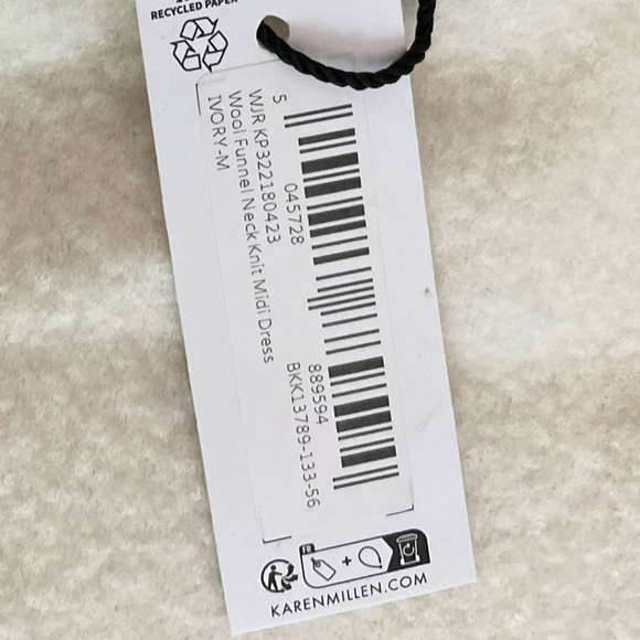 Karen Millen Wool Funnel Neck Dress NWT - Picture 5 of 5